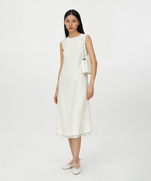 White 2024 sleeveless dress