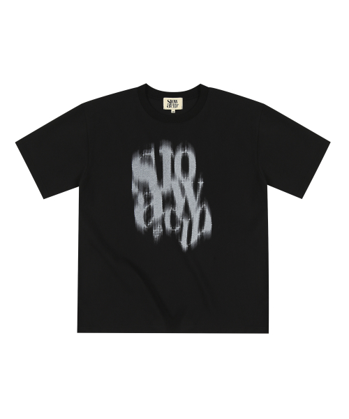 Футболка с размытым логотипом [Black]