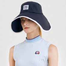 Wide Brim Bucket Hat_Navy