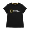 내셔널지오그래픽(NATIONALGEOGRAPHIC) N232WTS810 여성 로고 반팔 티셔츠 CARBON BLACK