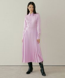 POD PLEATS SHIRT OPS LIGHT WISTERIA