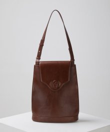 Oval flap bag(Vintage wood)_OVBAX23011BBR