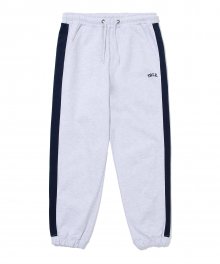 SIDE COLOR BLOCK SWEAT PANTS LIGHT GRAY