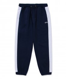 SIDE COLOR BLOCK SWEAT PANTS NAVY