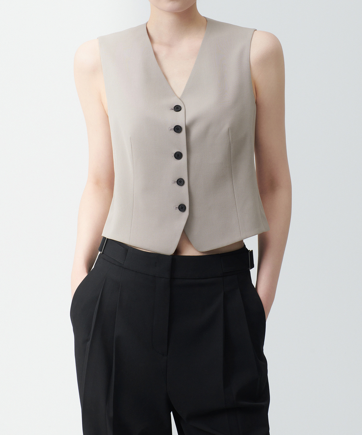 WOMENS LIGHTWEIGHT TAILORED Жилет [LIGHT Бежевый]