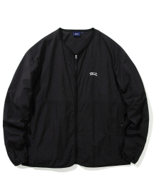 [ONEMILE WEAR] LIGHT WEIGHT NO COLLAR EASY JACKET BLACK