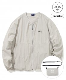 [ONEMILE WEAR] LIGHT WEIGHT NO COLLAR EASY JACKET IVORY