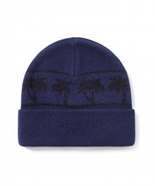 Palm Tree Beanie Navy