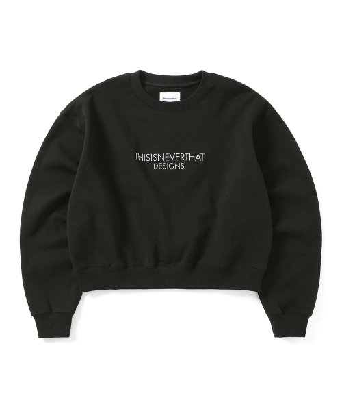 MUSINSA | thisisneverthat® FR-Logo W Crewneck Black