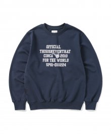 For The World Crewneck Navy