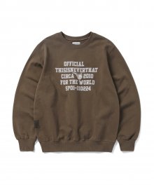 For The World Crewneck Brown