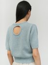 BACK CUT-OUT PULLOVER_SKY BLUE
