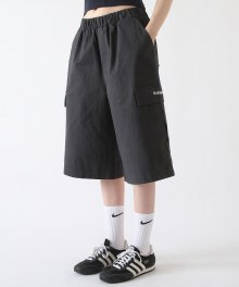 Cargo Wide Shorts Charcoal