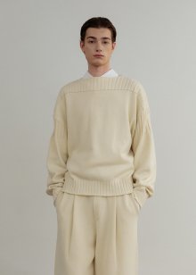 Pure supima boat neck pullover_Noon