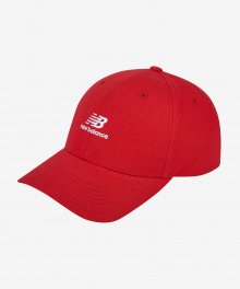 NBGDDAE101 / ESS ATHLETIC67 STACKED LOGO CAP (RED)