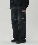 메종미네드(MAISON MINED) UNION DETACHABLE DENIM PANTS