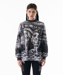 Chicano Love Mesh Long Sleeve Black