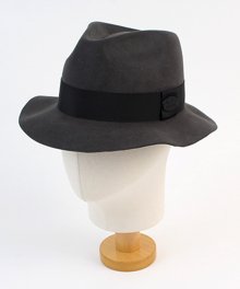 Edgecut Gray Wool Fedora 울페도라