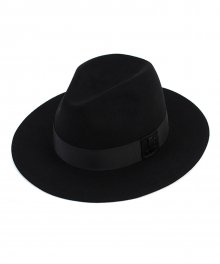 Basic Line Black Wool Fedora 울페도라