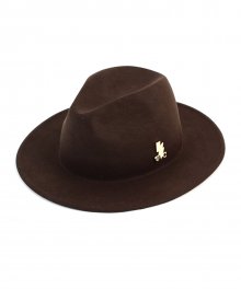 Basic Brown Wool Fedora 울페도라