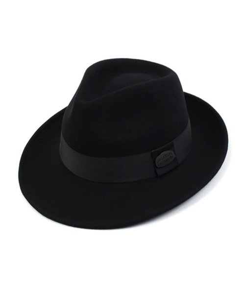 유니버셜 케미스트리 BU Line Black Wool Fedora Big Size 빅사이즈페도라
