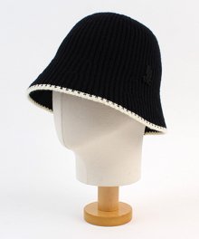 Edgeline Black Knit Bucket Hat 니트버킷햇