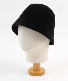 Simple Black Knit Bucket Hat 니트버킷햇