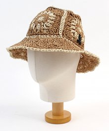 Sunflower Texture Wire Beige Bucket Hat 버킷햇