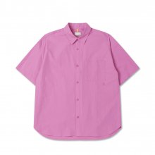 오버핏 반팔 셔츠 (Pink)