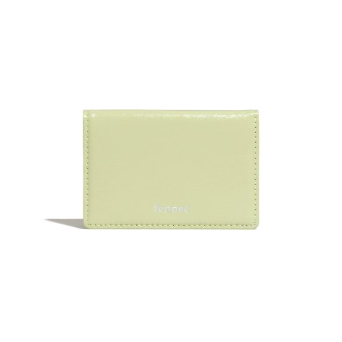 CRINKLE SOFT CARD CASE - SAGE MINT