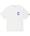 C 로고 티셔츠 오프 화이트