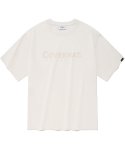 커버낫(COVERNAT) 어센틱 로고 티셔츠 에크루