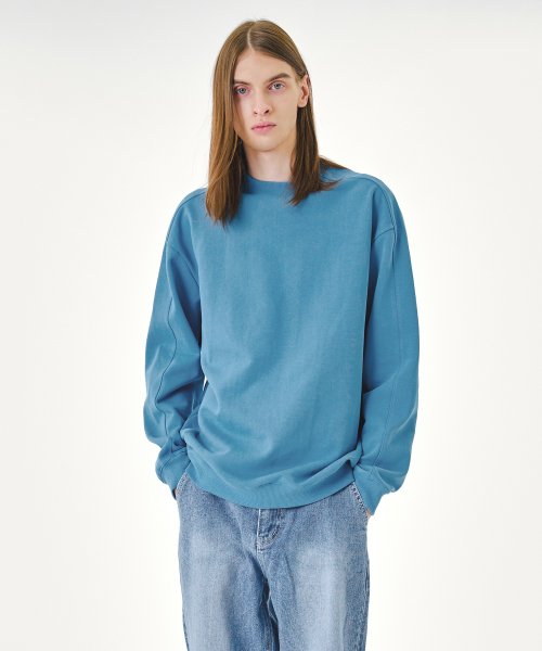 Aqua blue outlet sweatshirt