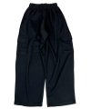 Daily cargo sweat wide track pants black