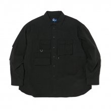 PACKABLE UTILITY SHIRT JACKET BLACK_FP2WR20U