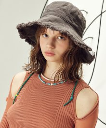 [unisex]22 REVERSIBLE GRAY BUCKET HAT