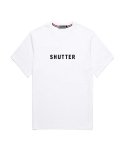 셔터(SHUTTER) FONT LOGO 반팔 티셔츠 (SRTS201) 화이트_블랙