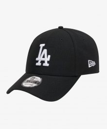 MLB 화이트 온 블랙 LA 다저스 볼캡