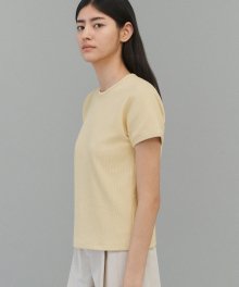 Noah waffle t-shirt (Butter)