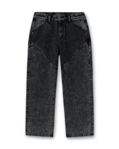 비슬로우(beslow) STUDED WESTERN JEAN BLACK