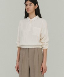 Vie banding blouse (Ivory)