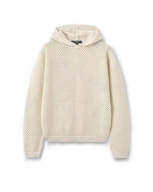 PUNCHING NET HOODED Трикотаж IVORY