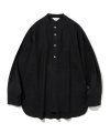 linen pocket pullover shirts black