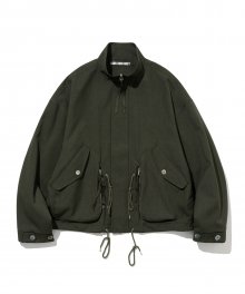fishtail jacket olive green
