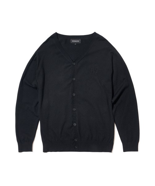 ●WOOALONG●SIGNATURE V-NECK SOFT KNIT CARDIGAN 2色 人気 A'GEM/9 × .kom『WOOALONG/ウアロン』Signature V-neck soft