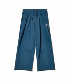 Signature easy wide pants - MID BLUE