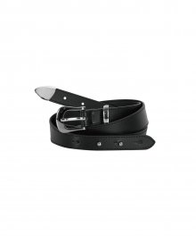 CLIVE LEATHER BELT (SILVER)