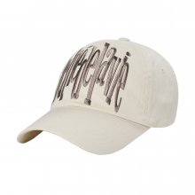 UNBALANCE BIG LOGO BALL CAP BEIGE