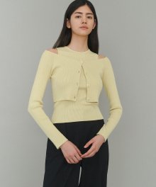 Rêve cardigan set (Lime)