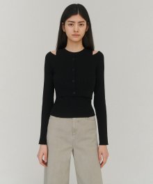 Rêve cardigan set (Black)